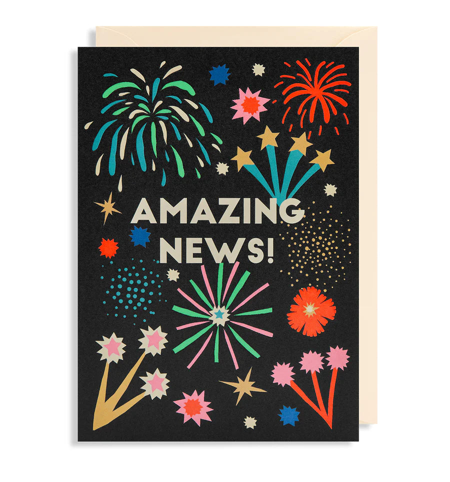 Amazing News Firework Card