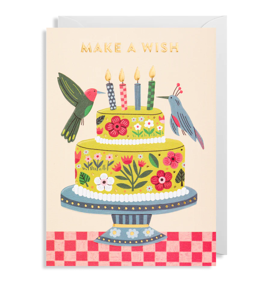 Make a Wish Hummingbird Birthday Card