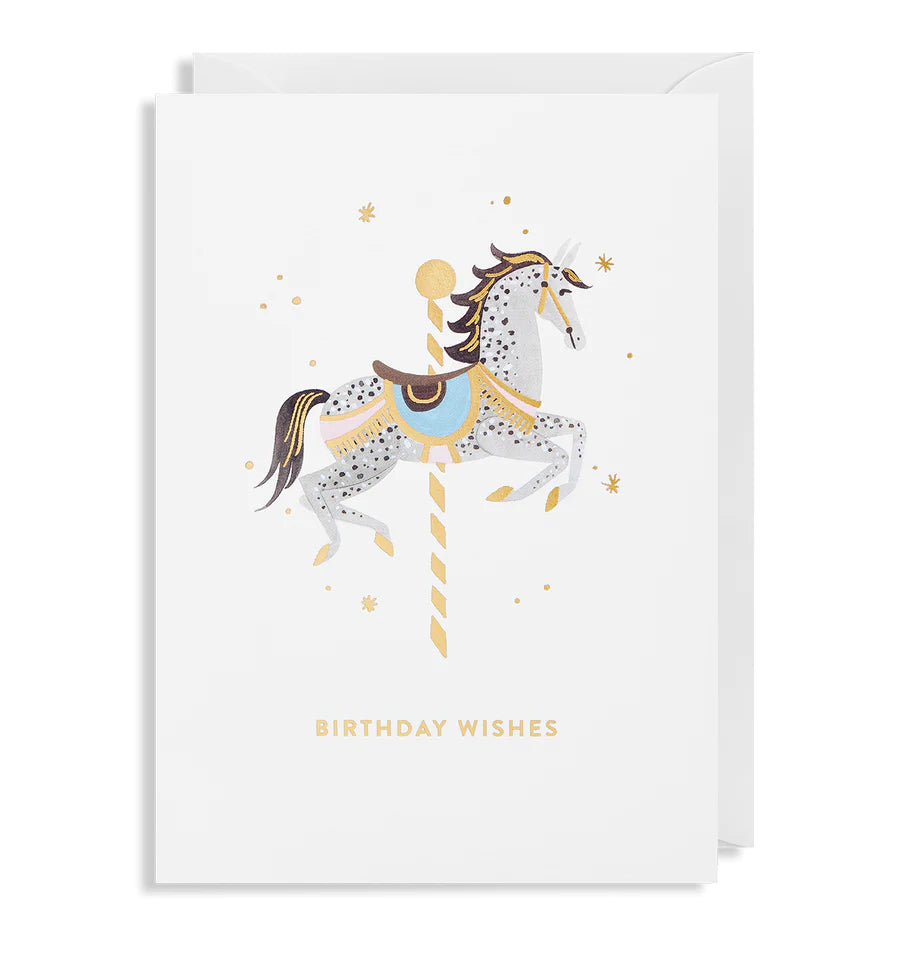 Carrousel Horse Birthday Card