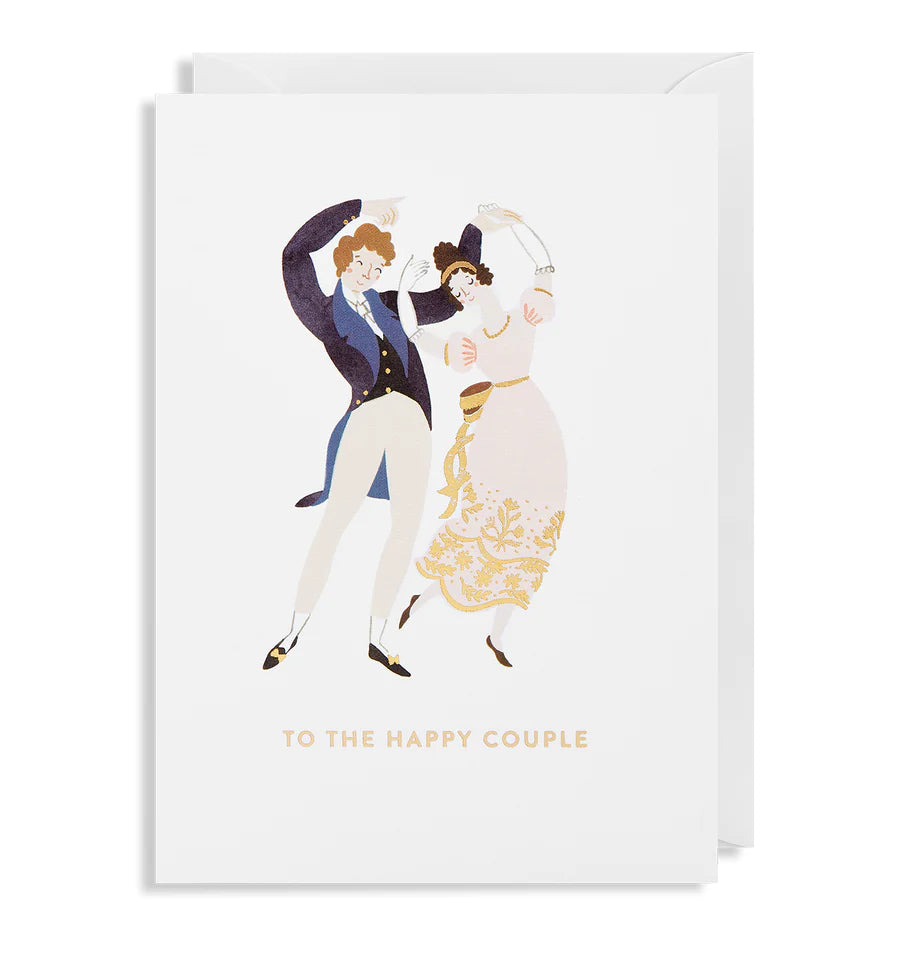 Vintage Newlyweds Wedding Card