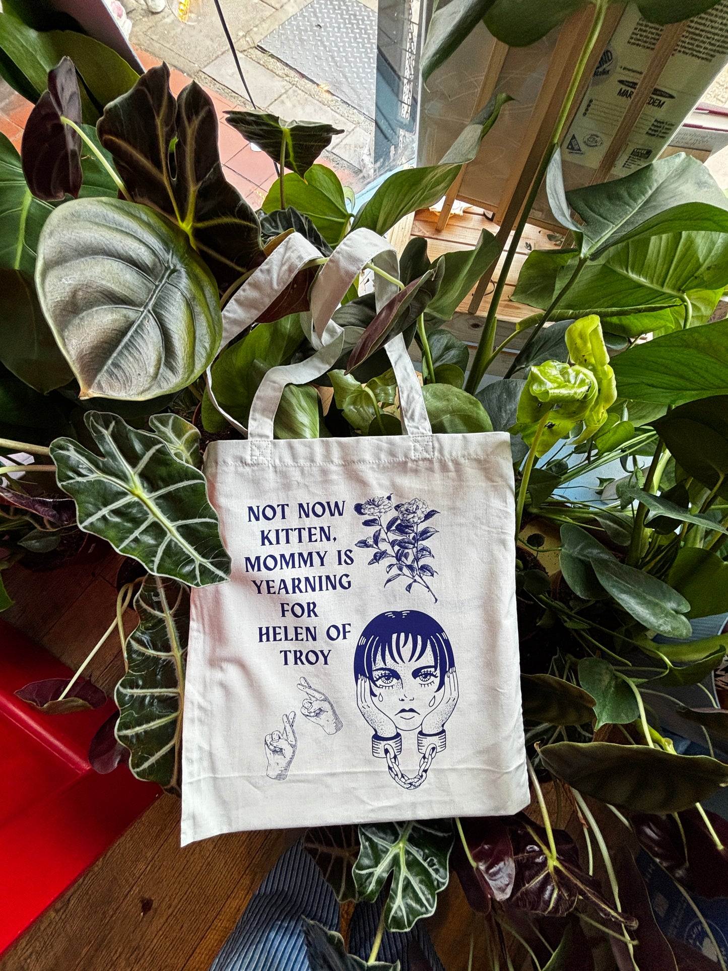 Not Now Kitten Helen of Troy Limited Edition Tote Bag