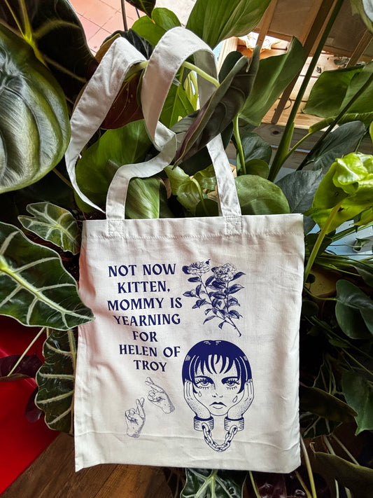 Not Now Kitten Helen of Troy Limited Edition Tote Bag