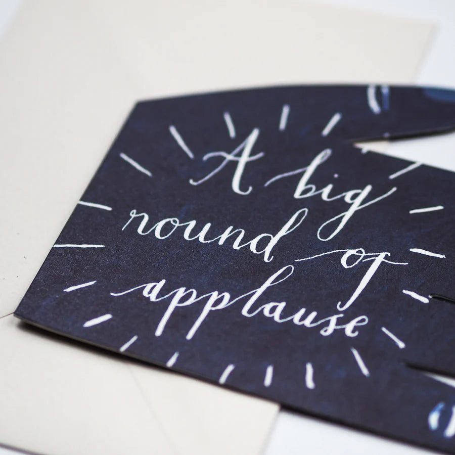 Round of Applause Pop-Up Card