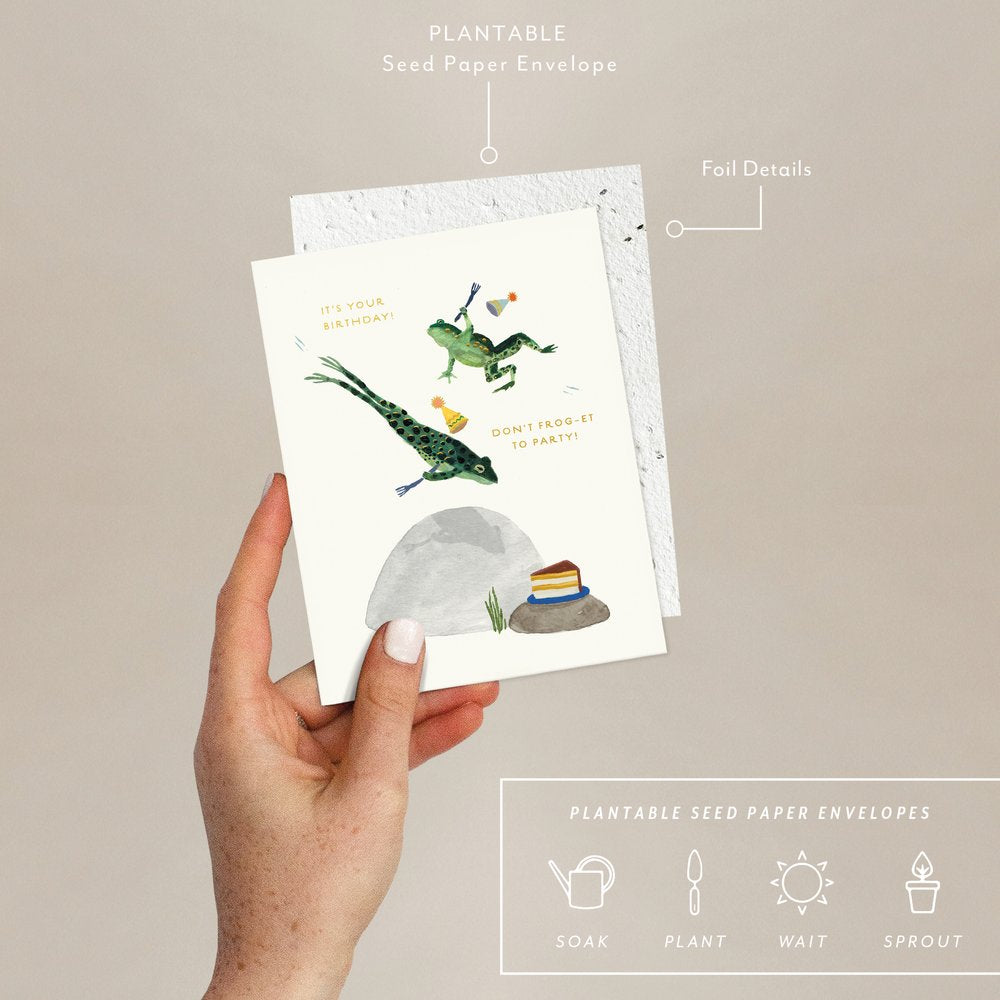 Don’t Froget to Have fun Plantable Seed Birthday Card