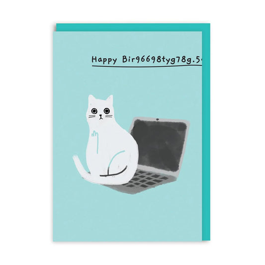 Happy Birthday Rude Cat Card