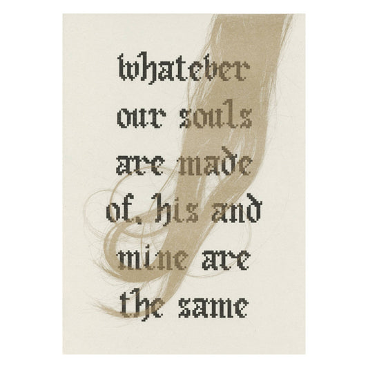 Wuthering Heights Quote A4 Risograph Print