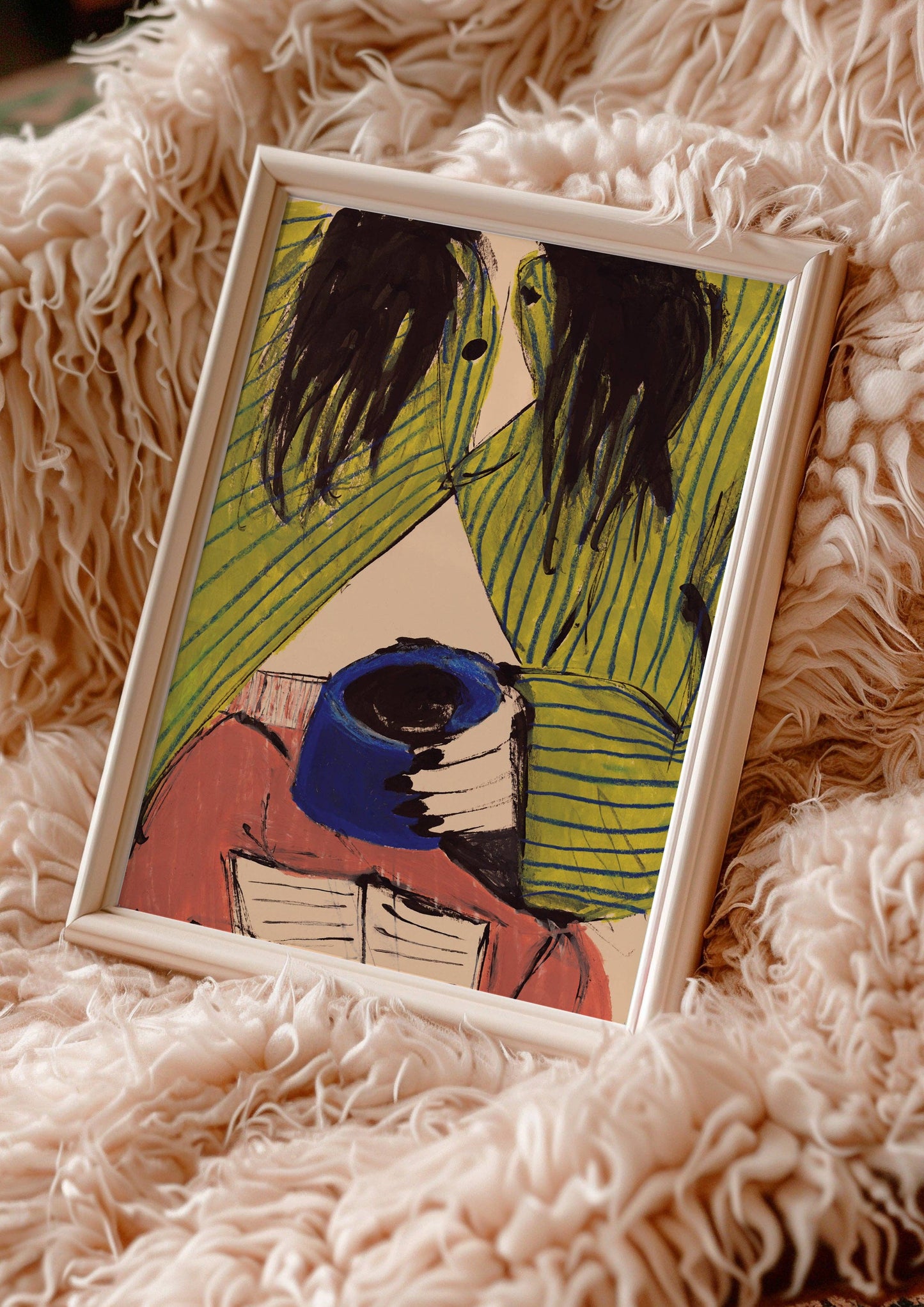 Morning Coffee Fashion Art Print: A4