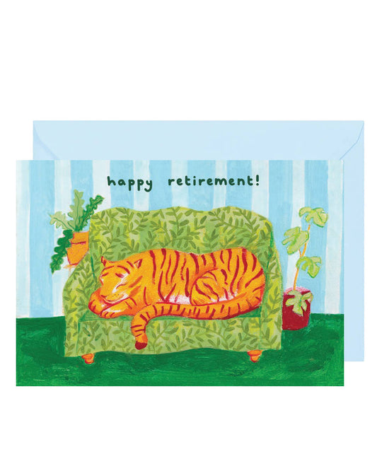 Tiger Retirement card