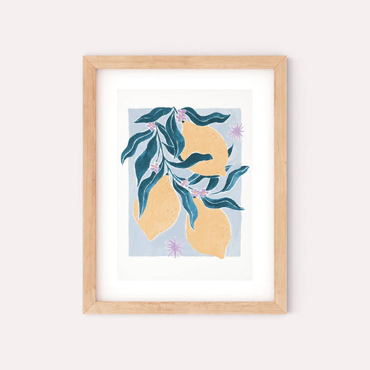 Lemons Art Print A4
