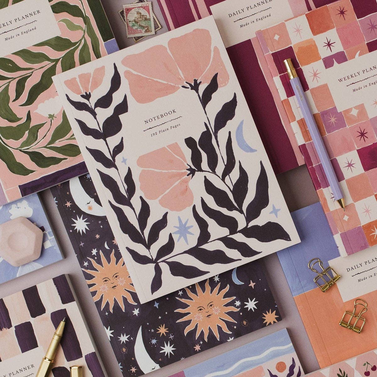 Botanical Notebook | Plain Page Journal | Blank Notebooks