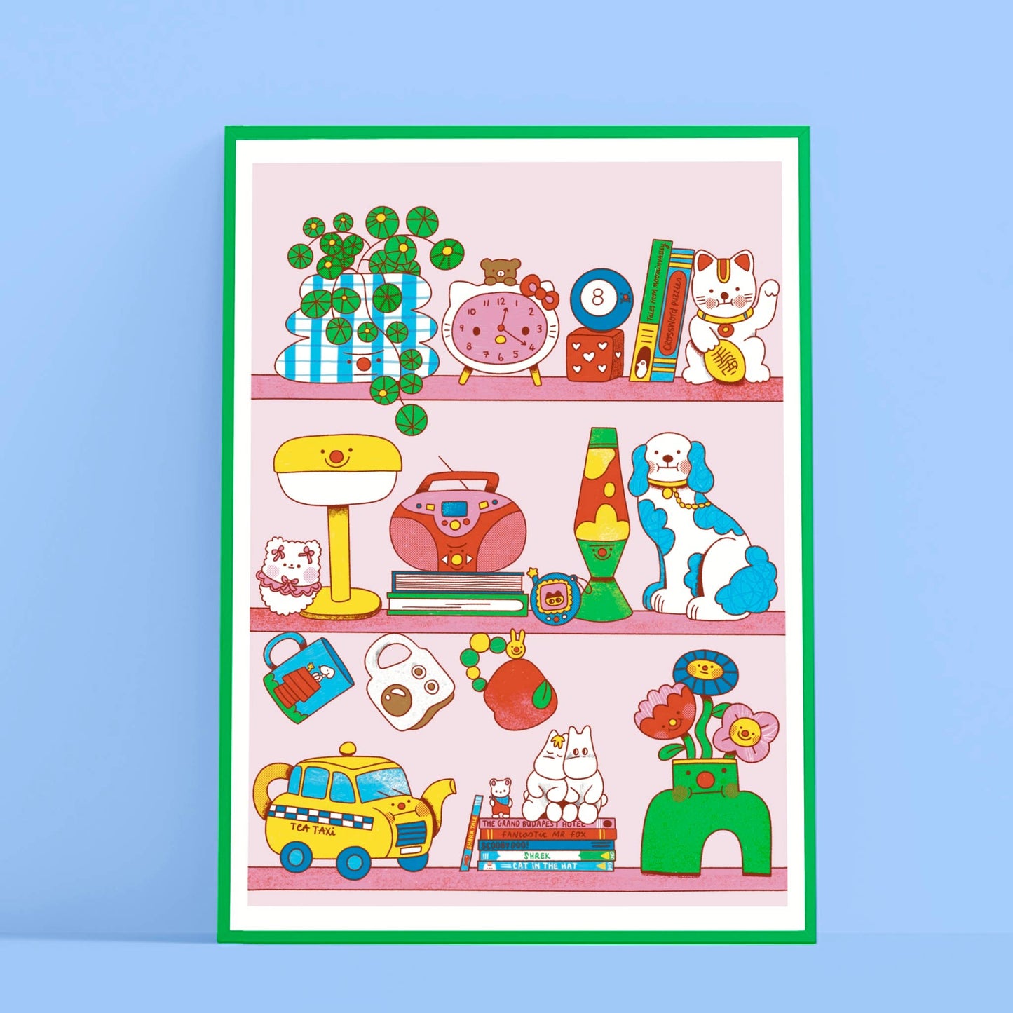Trinkets A3 Print: Pink