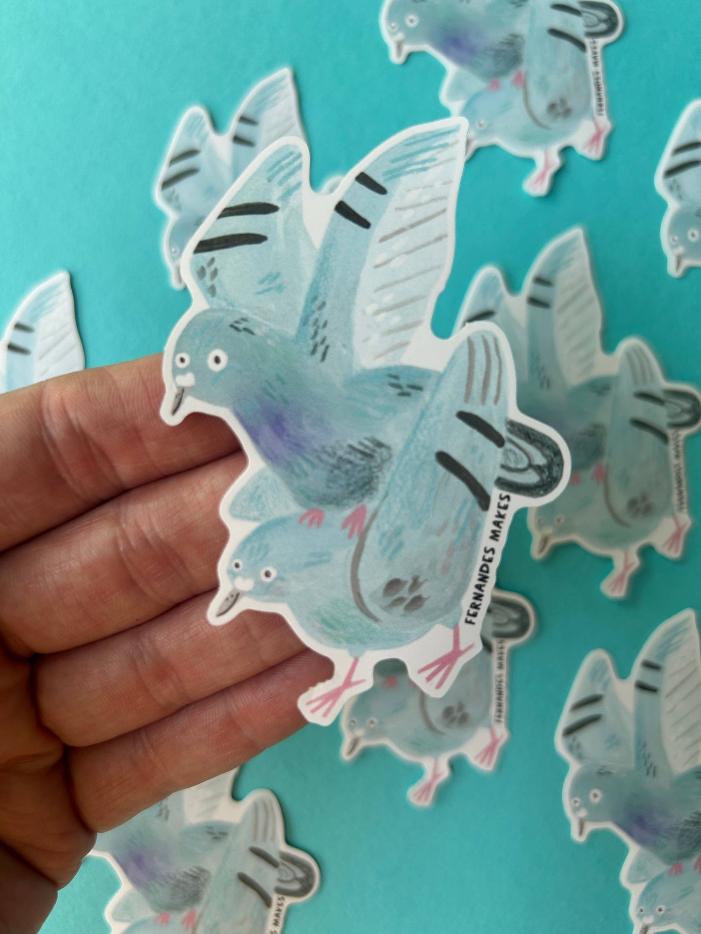 Bruce and Barry Pigeon Vinyl Sticker