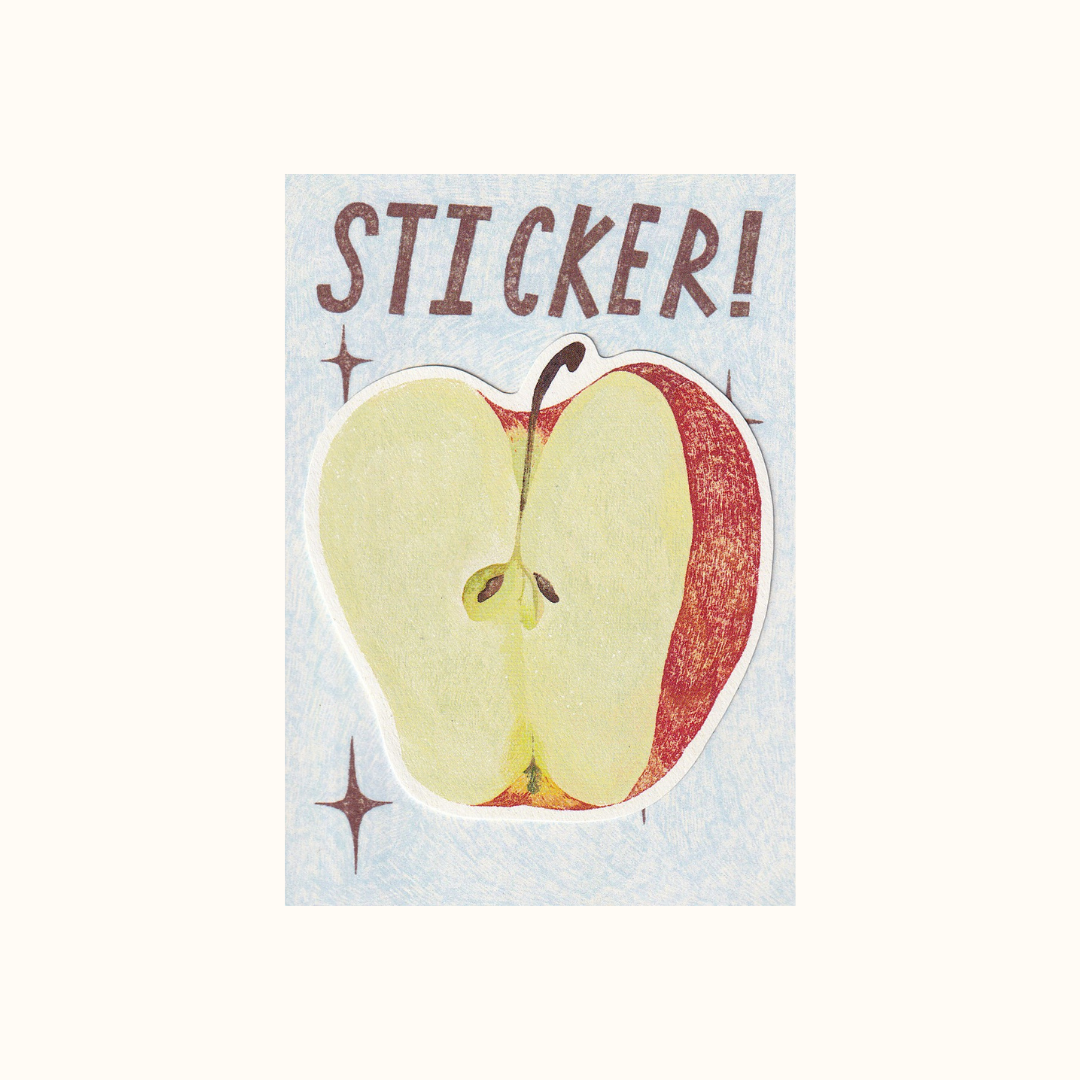 Big Crunchy Apple Sticker