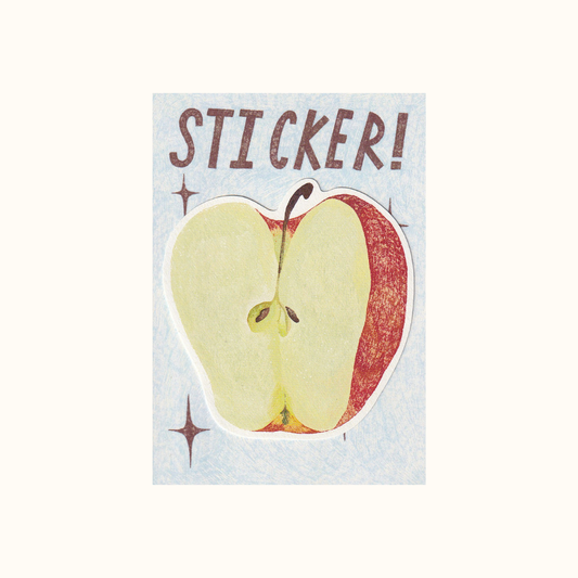 Big Crunchy Apple Sticker