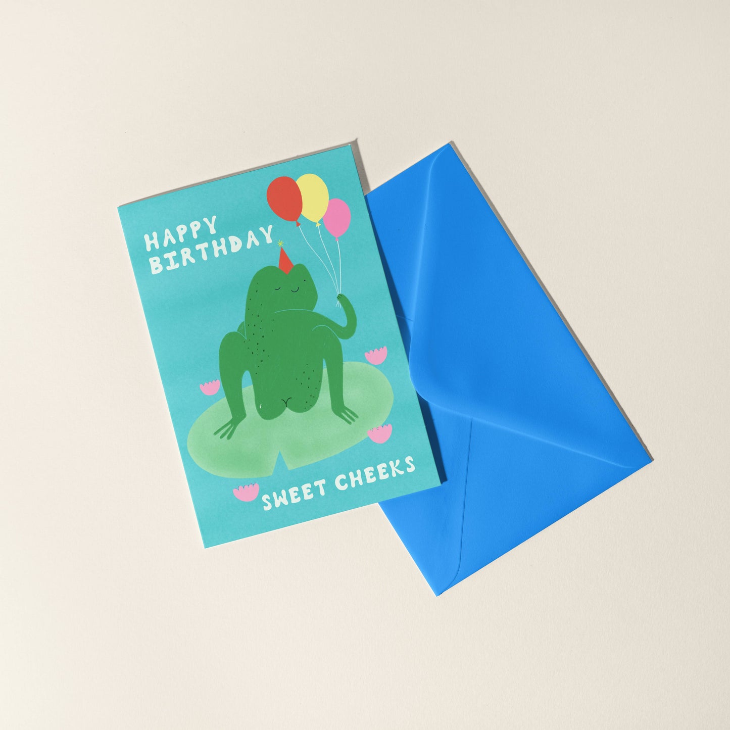 Sweet Cheeks Frog Birthday Card | Cheeky Frog Card