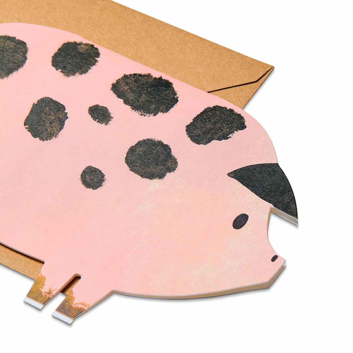 Spotty Pig Birthday Card | Foodie Gift | Farm Animal Card