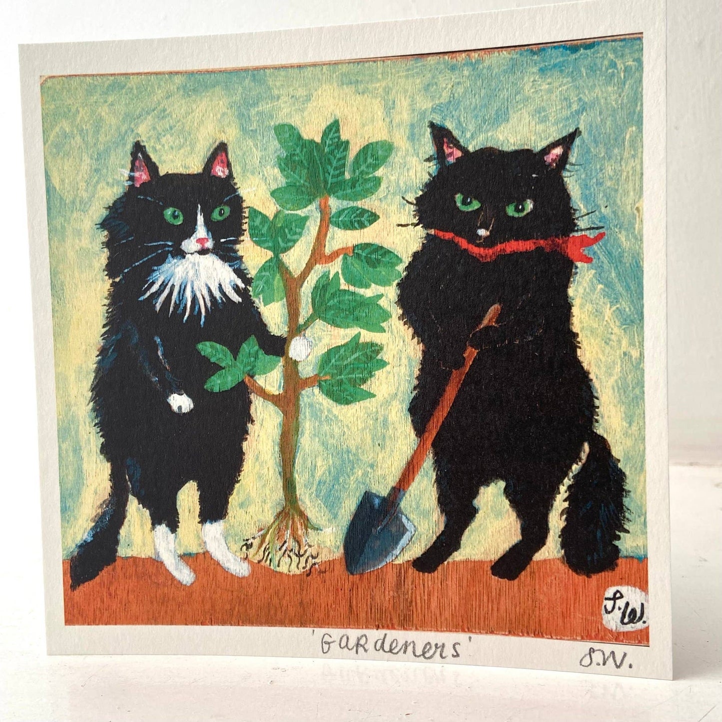 Small square art print -Gardeners