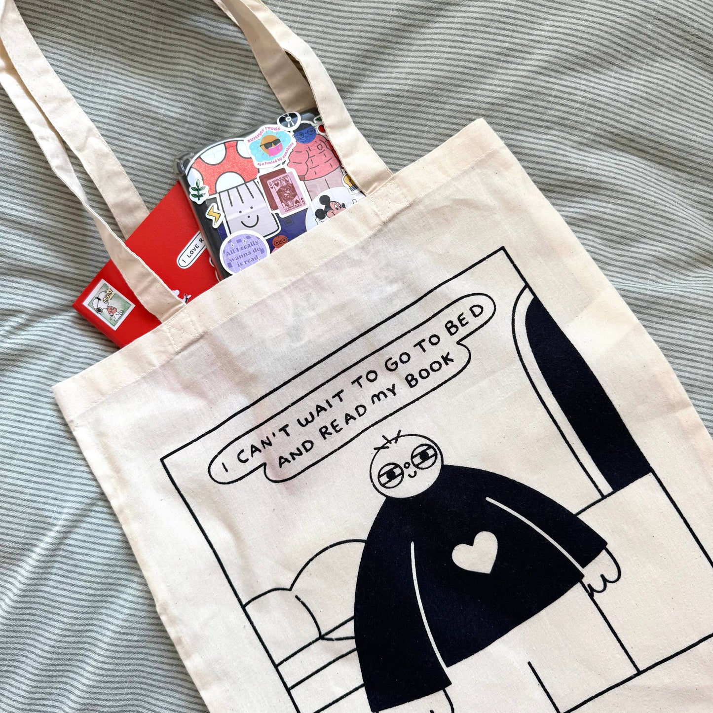 I Can't Wait To Go To Bed And Read My Book Tote Bag