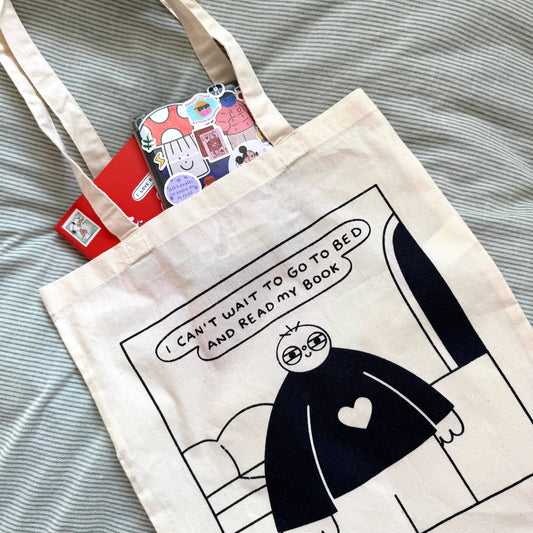 I Can't Wait To Go To Bed And Read My Book Tote Bag