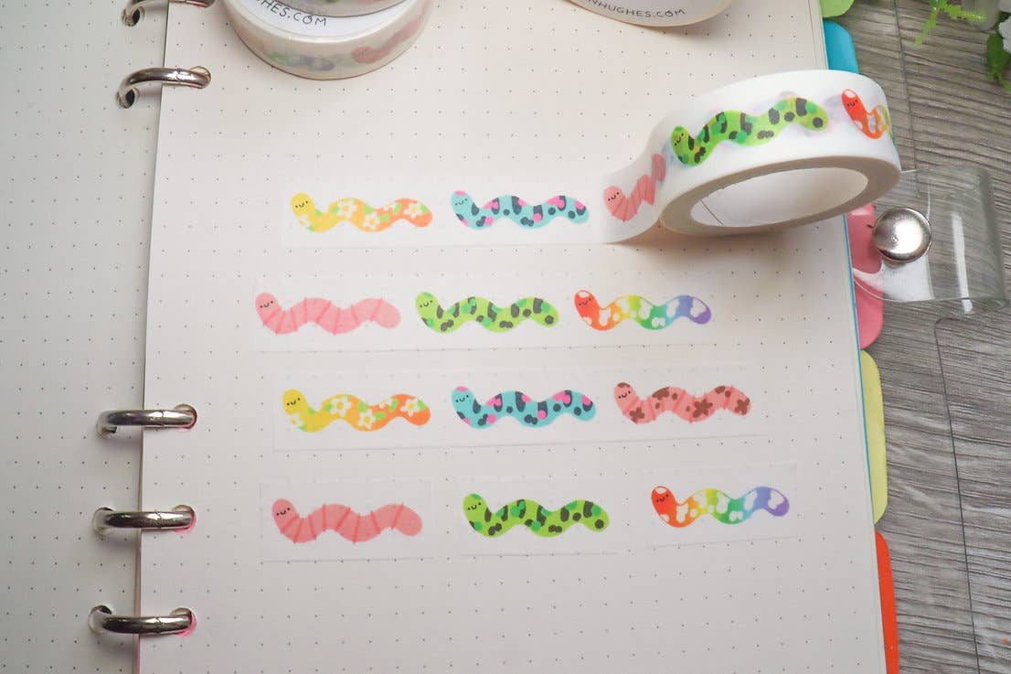 Worm Friends Washi Tape
