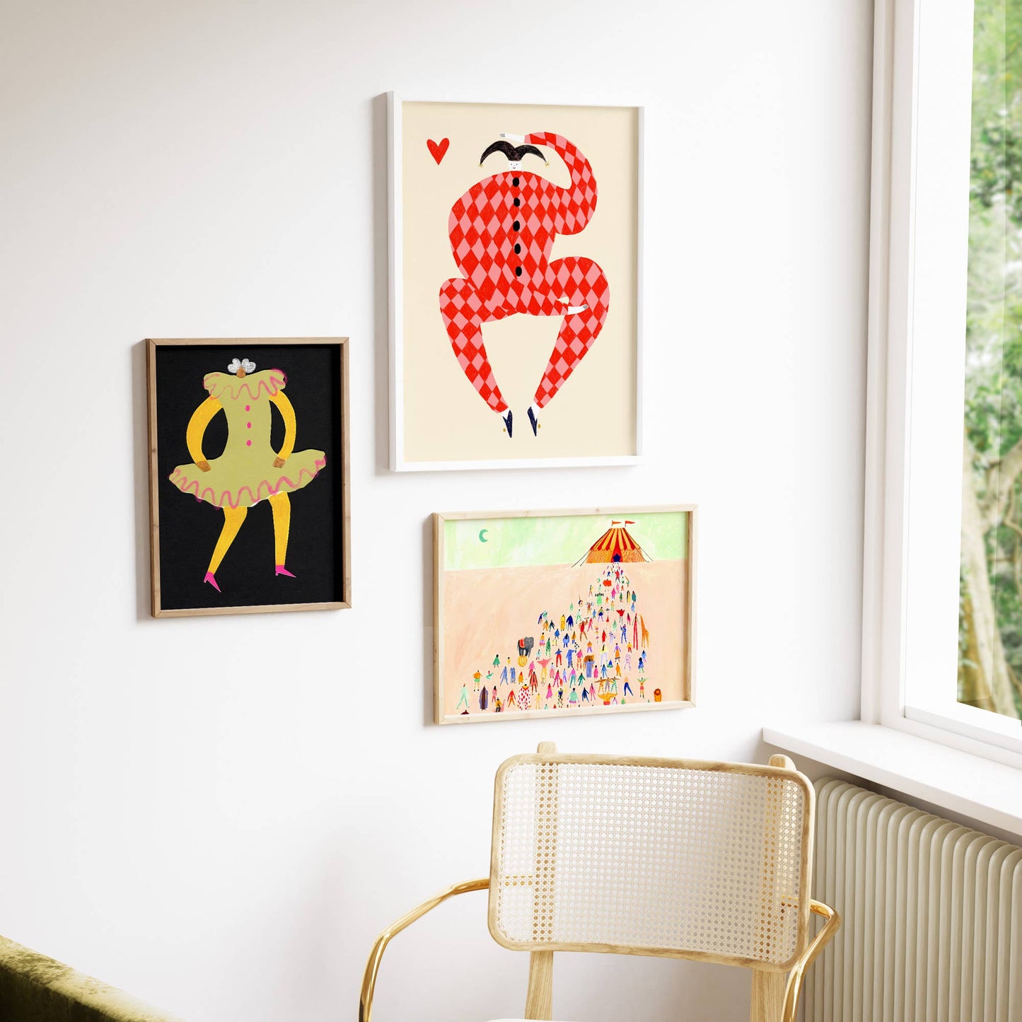 Nights At The Circus Art Print | Nursery Wall Art | Fun: A3