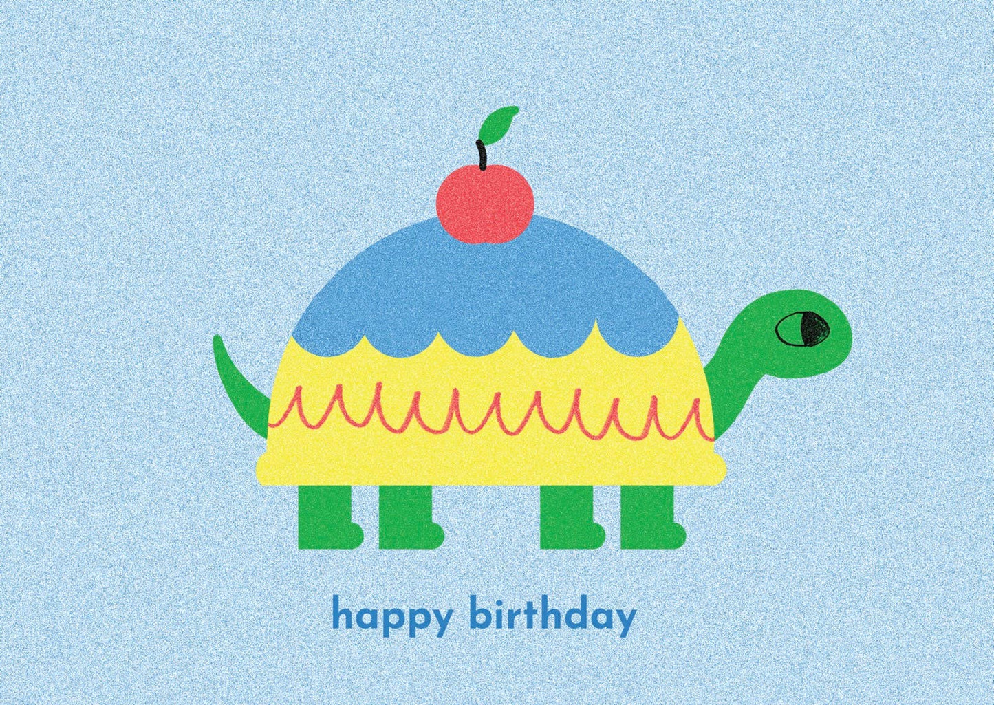Birthday Tortoise A6 Birthday Card, Landscape