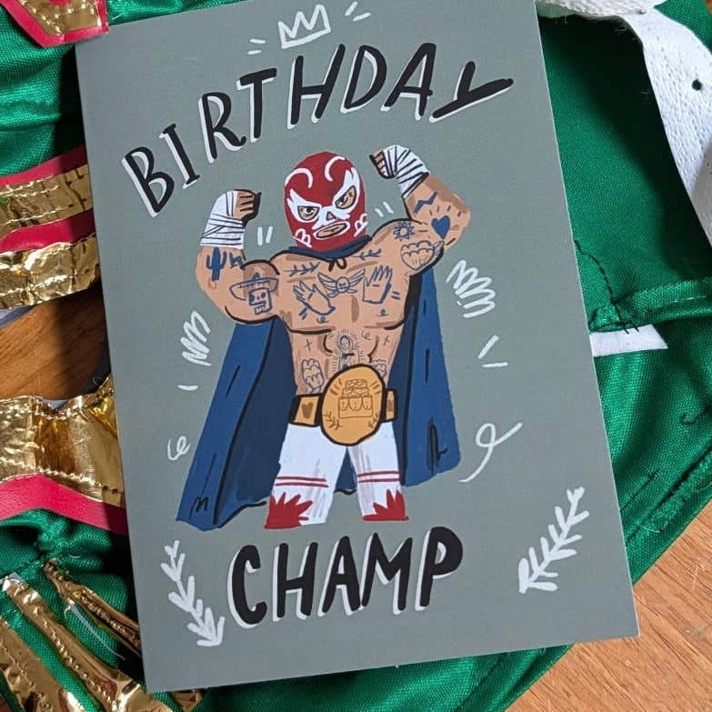 Birthday champ card
