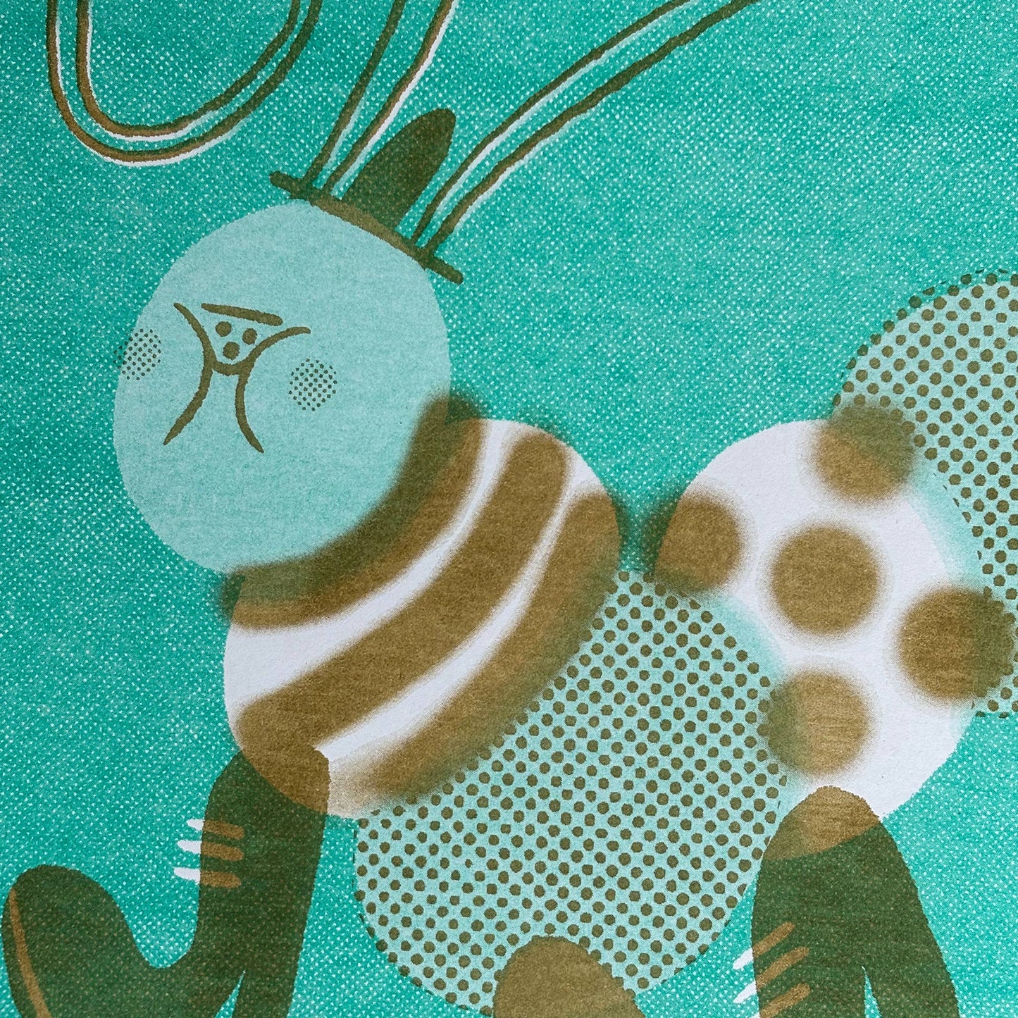 A3 Riso Print - Caterpillar