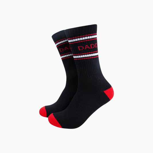 Daddy Organic Cotton Sports Socks in Black: UK 7-11
