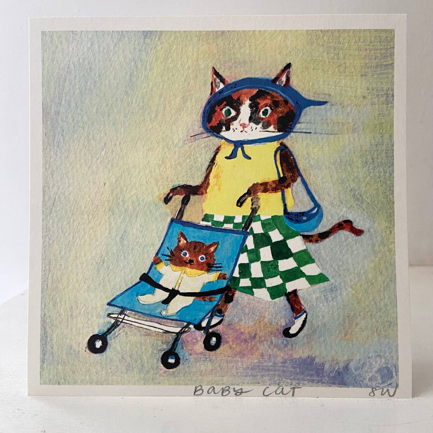 Small square art print -Baby cat
