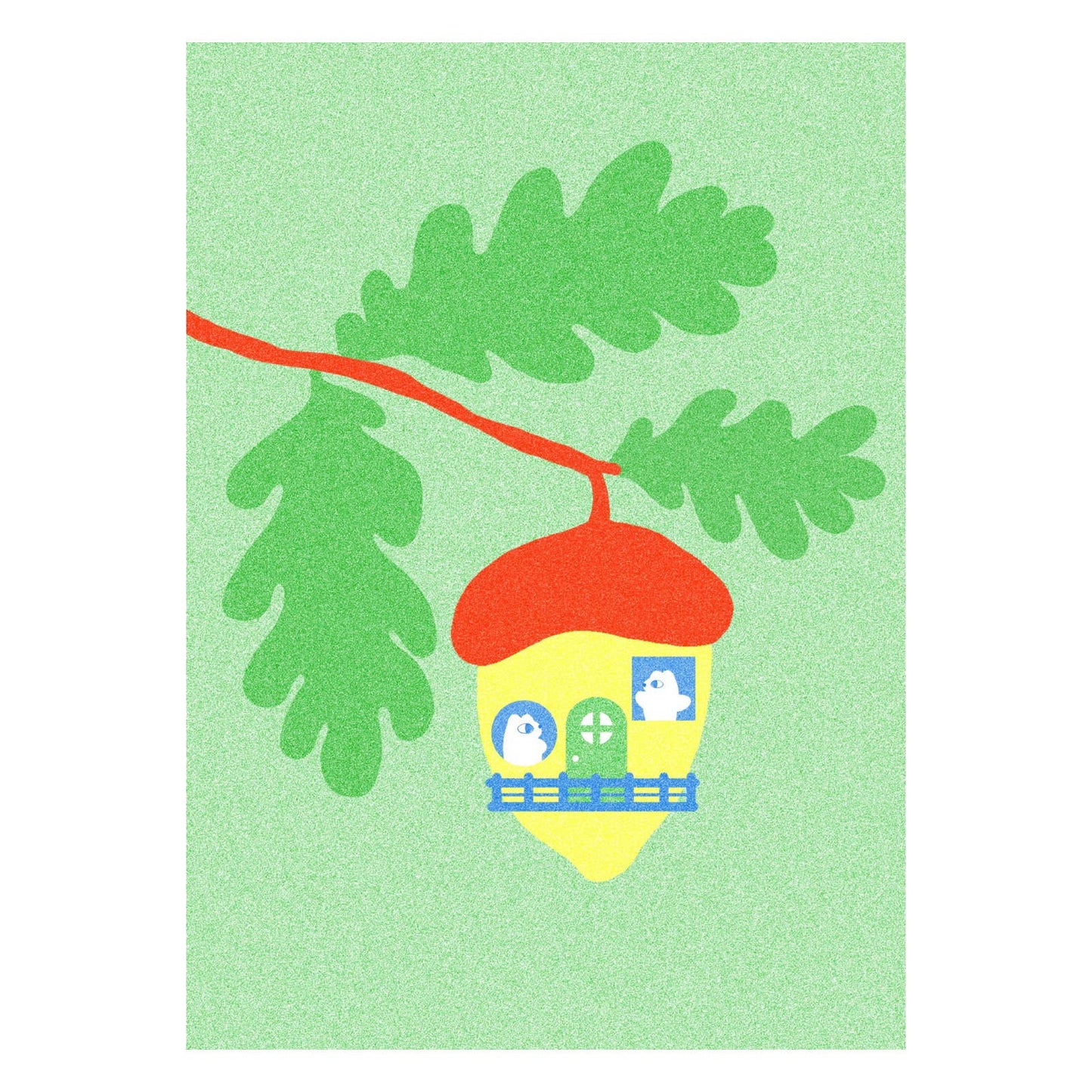 A3 Acorn House Art Print, Portrait