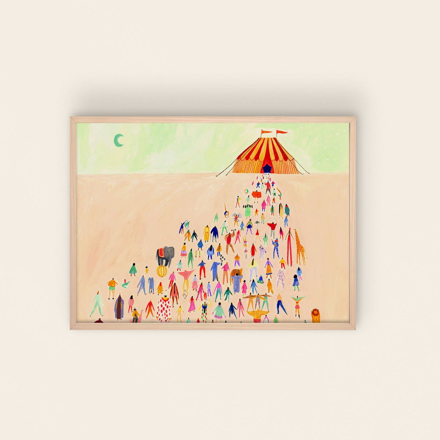 Nights At The Circus Art Print | Nursery Wall Art | Fun: A3