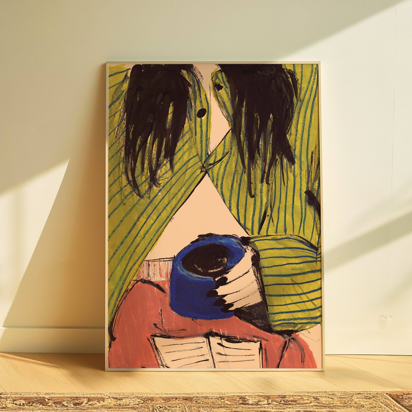 Morning Coffee Fashion Art Print: A4
