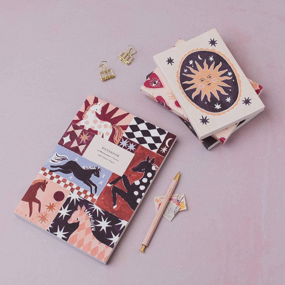 Smiling Sun Pocket Notebook | Plain Page Mini Blank Journal