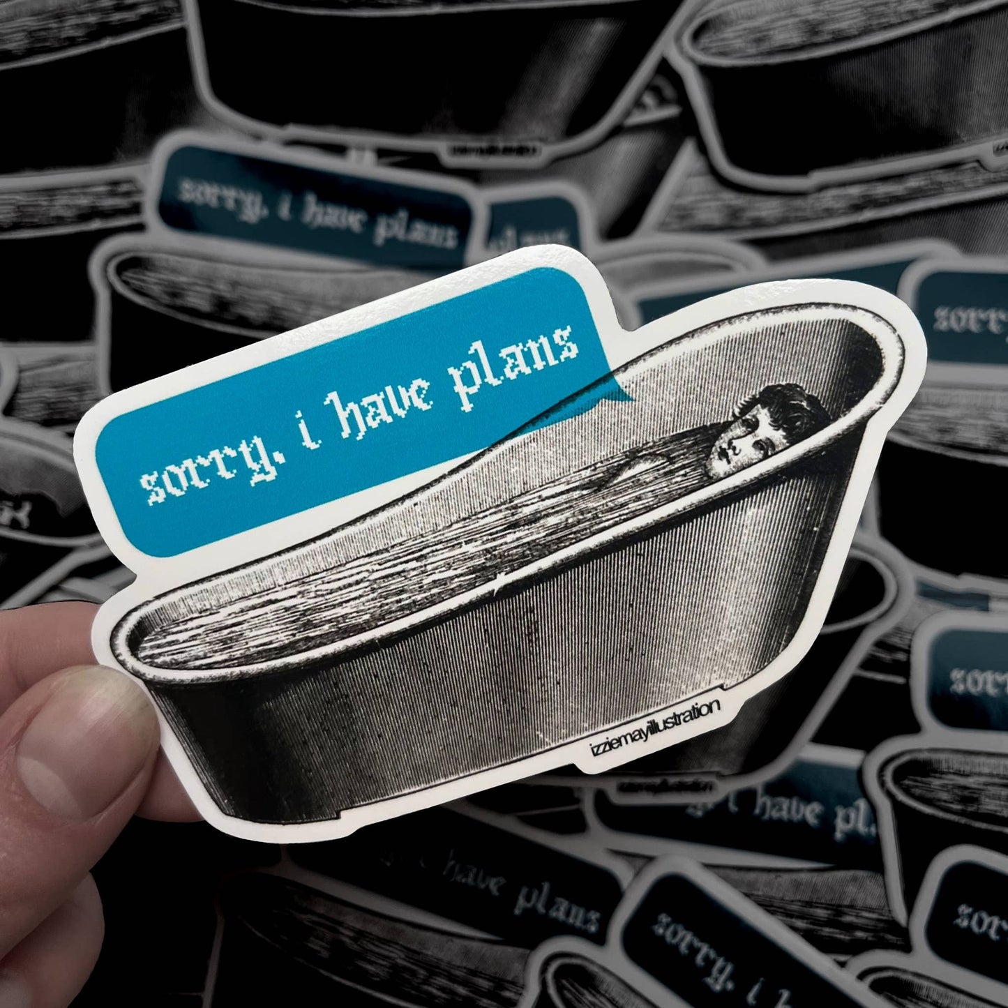 Sorry, I have plans Vinyl Sticker