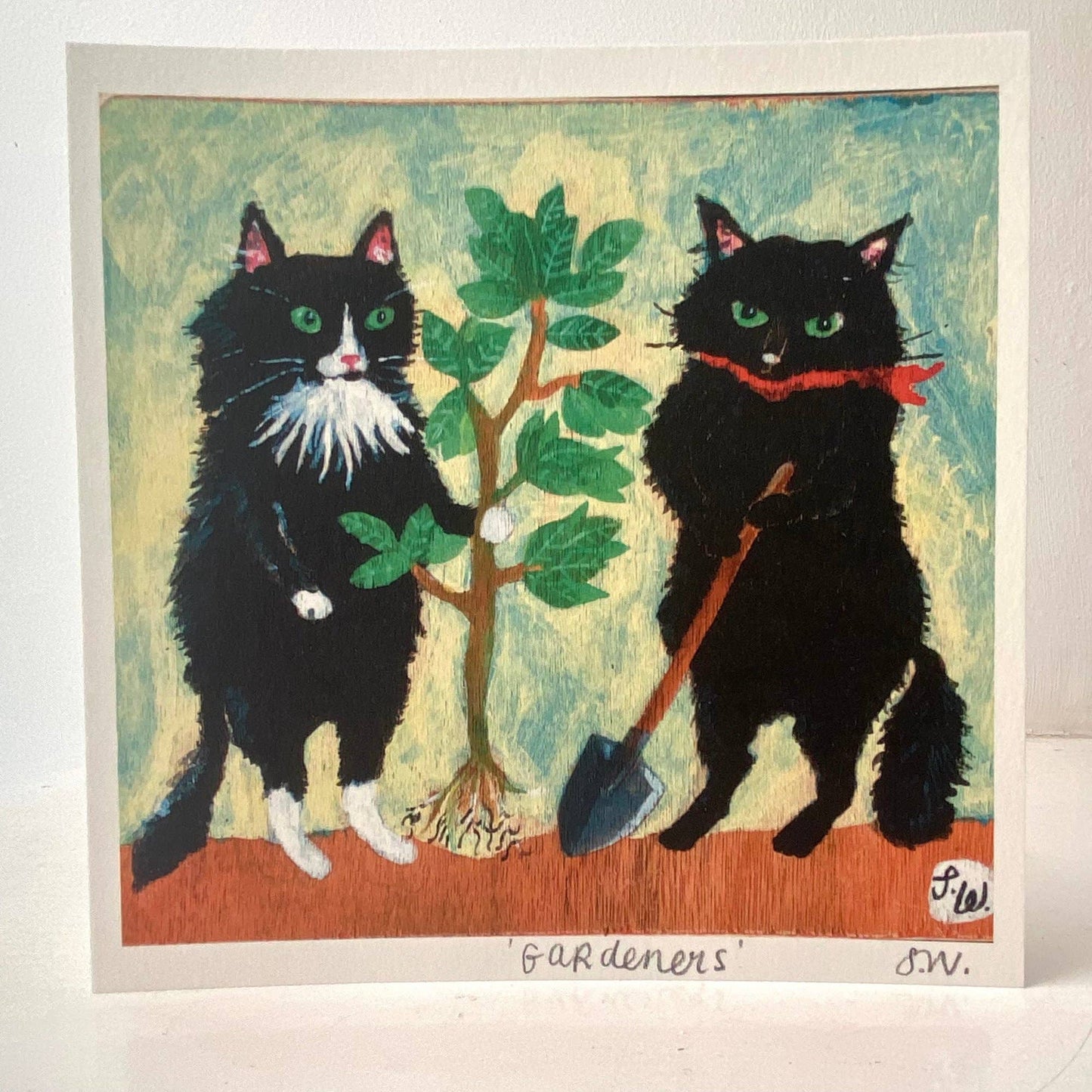 Small square art print -Gardeners