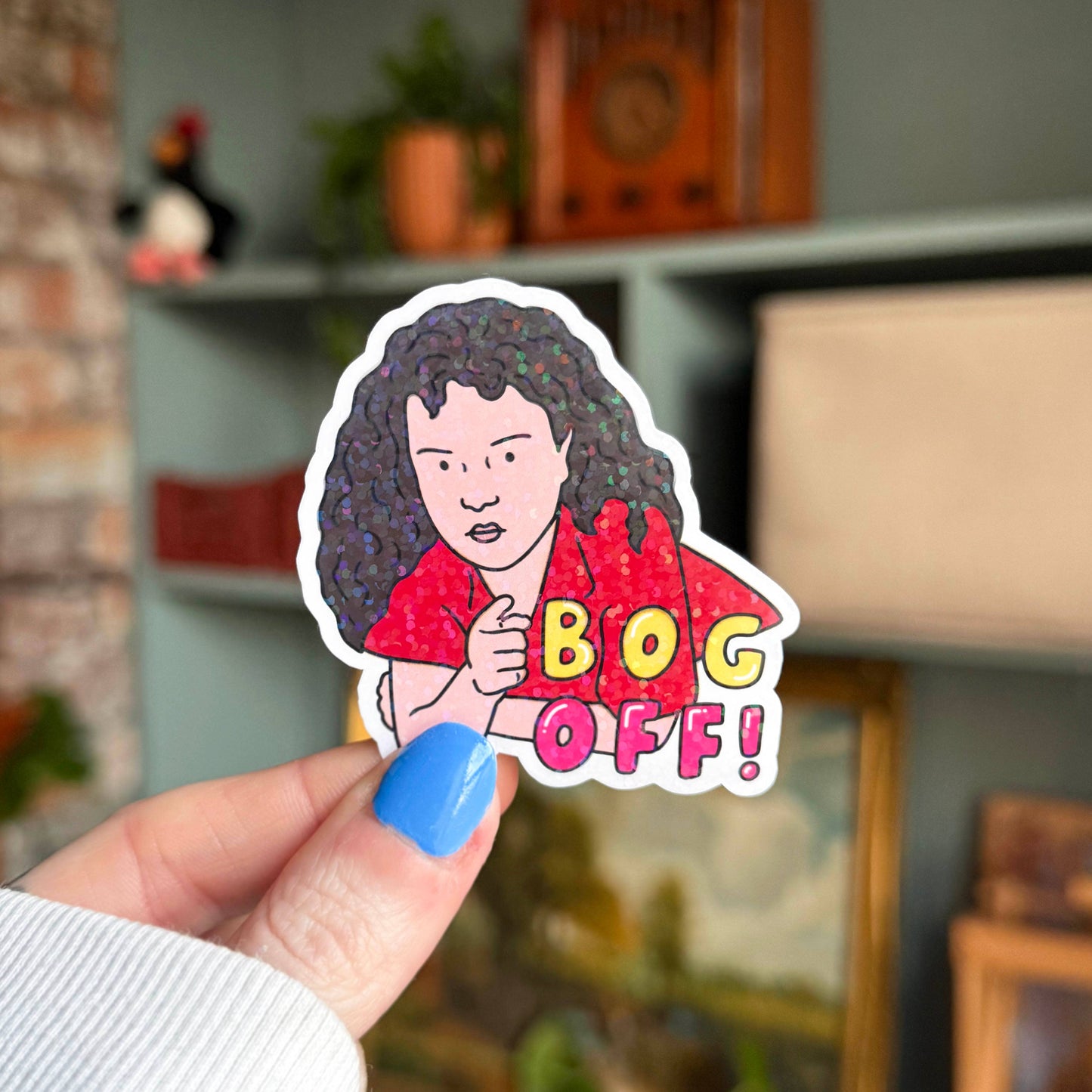Bog Off Vinyl Sticker | Glossy Laptop Sticker
