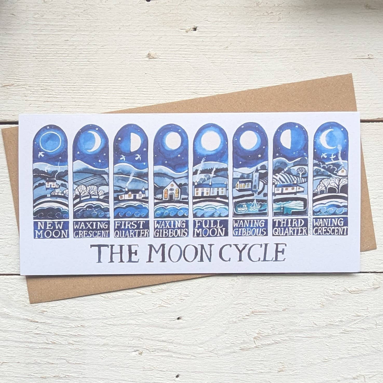 The Moon Cycle Letterbox Greetings Card – Helen of Troy