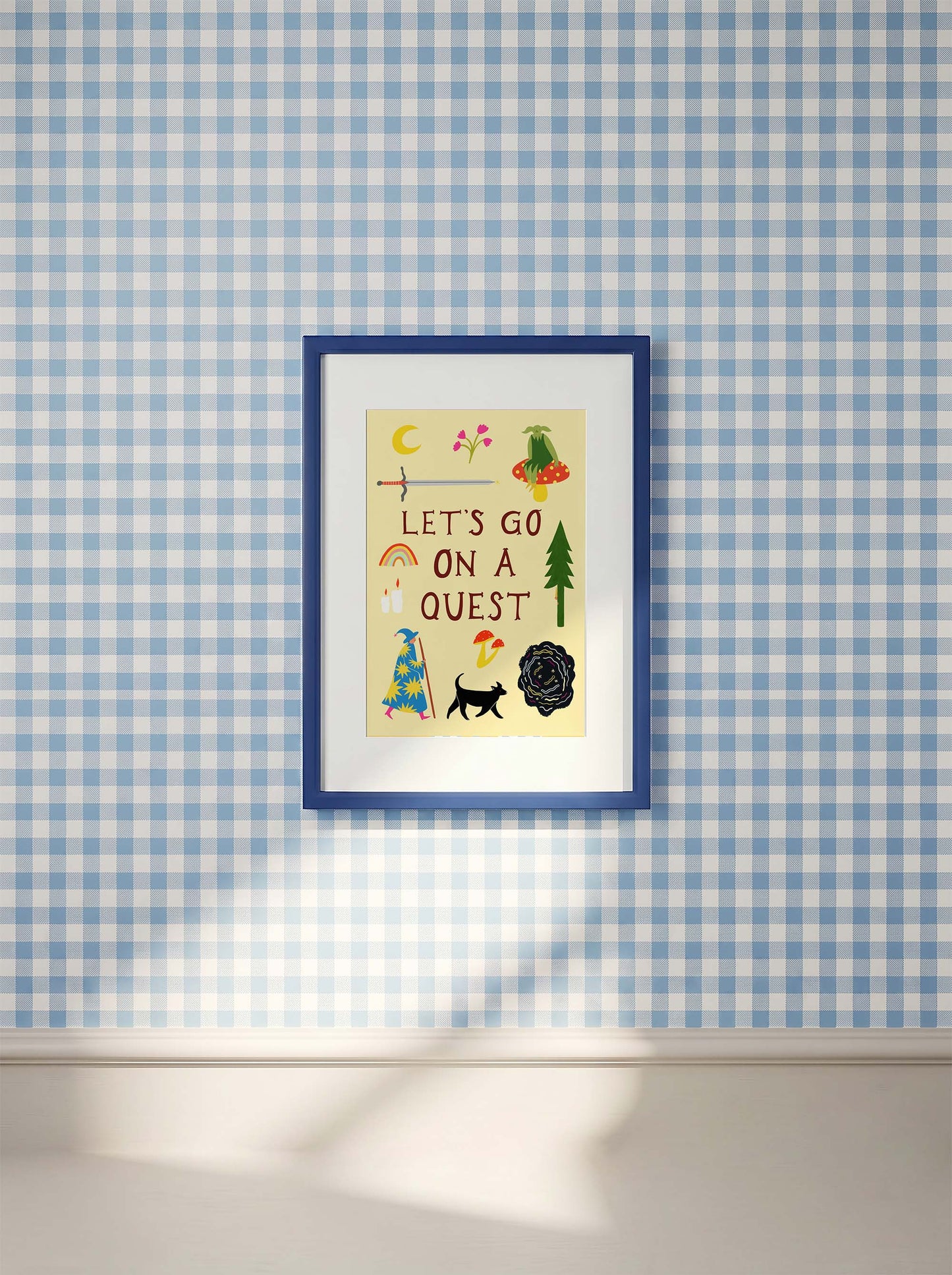 Let's Go On A Quest Art Print | Fantasy Inspired Storybook : A4