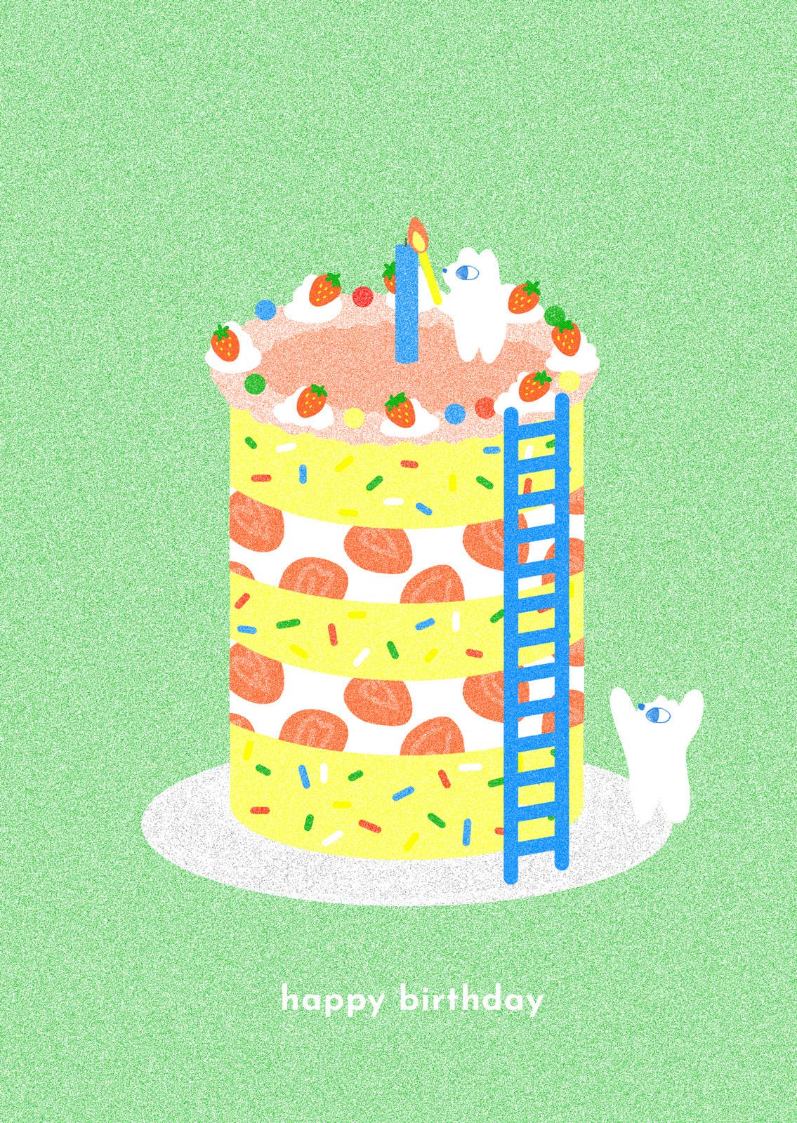 Birthday Candle A6 Birthday Card, Portrait 