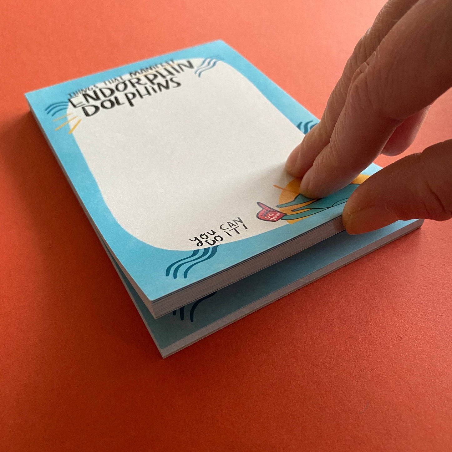 Things That Manifest Endorphin Dolphins A6 Jotter / Notepad