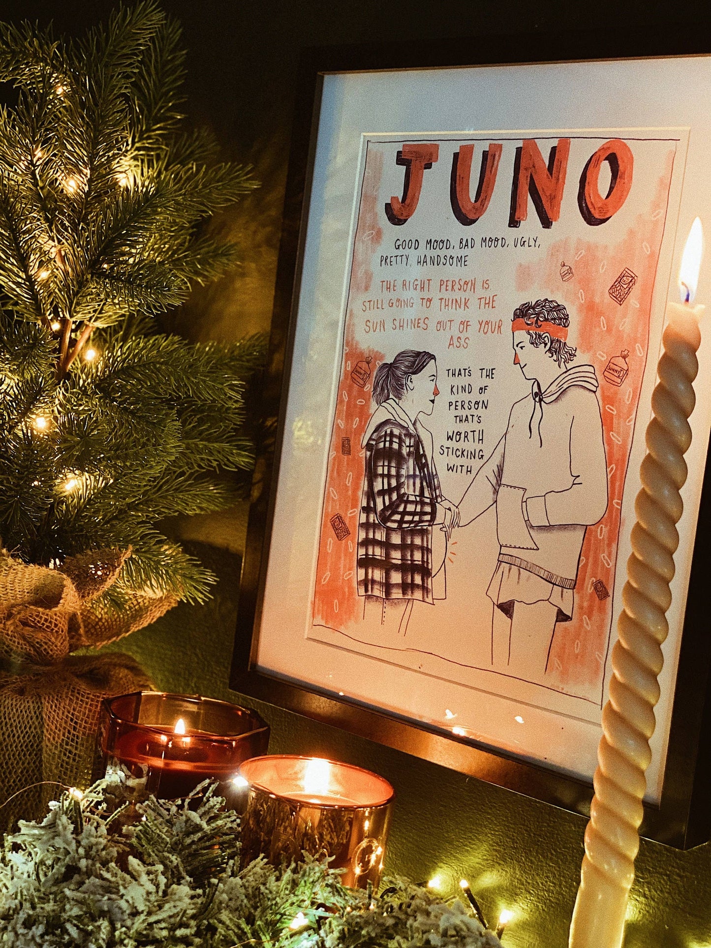 Juno a4 movie art print