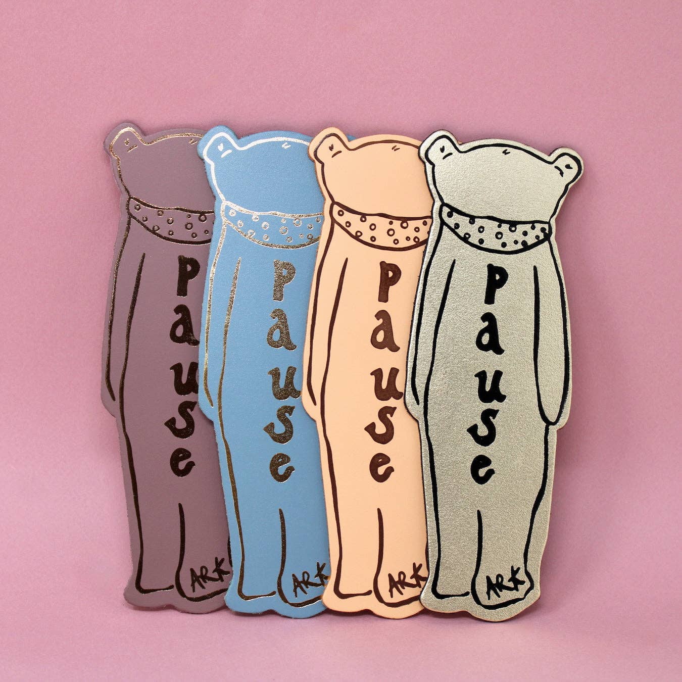 Bear Bookmark: Heritage Blue