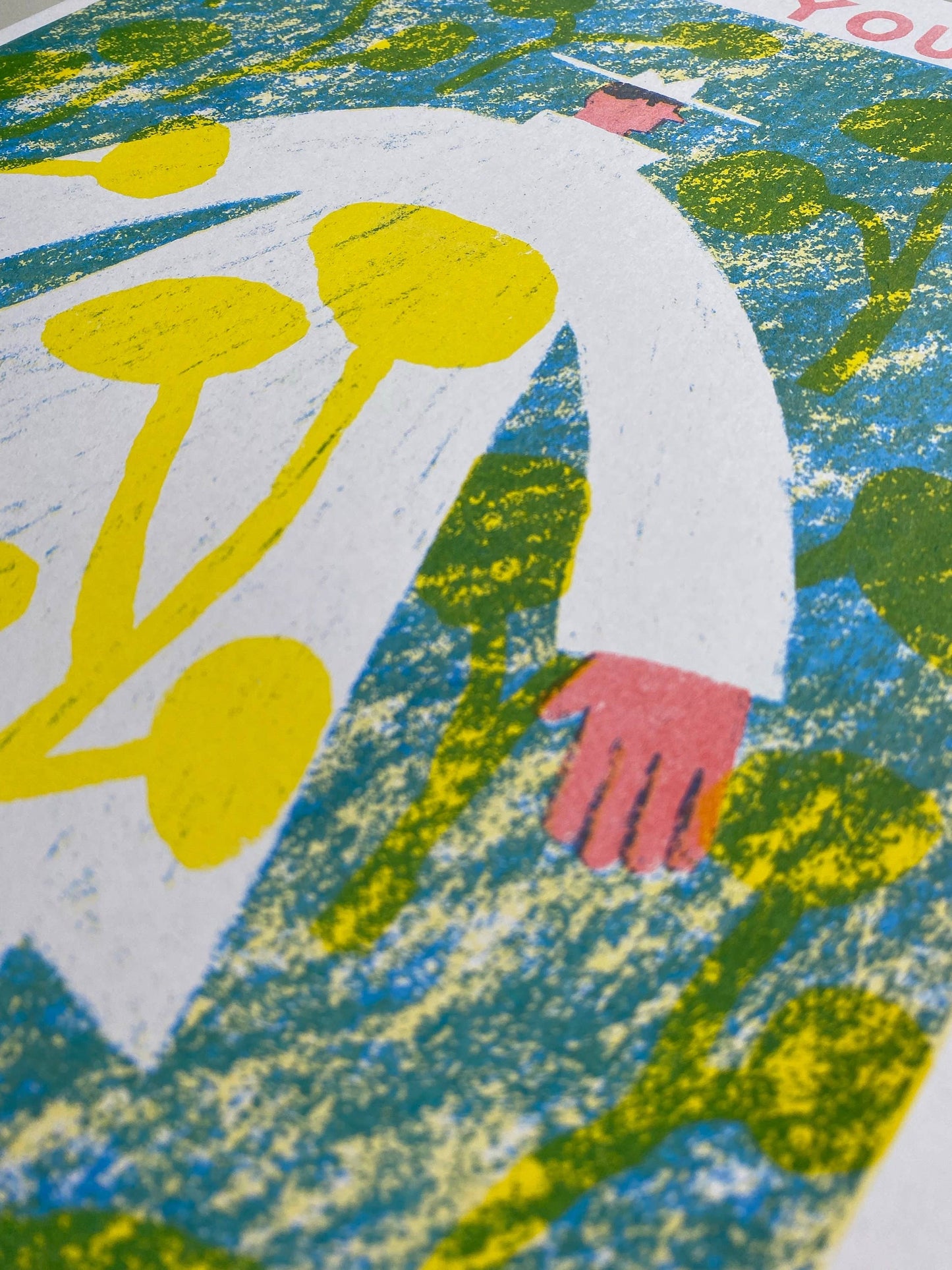 Surround Yourself With Nature riso print (A3)
