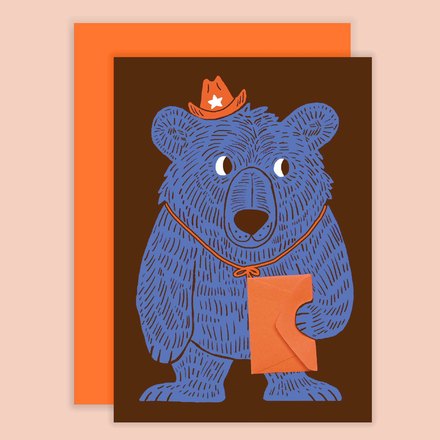 Bear Card - Two cards in One! -  multi use cards