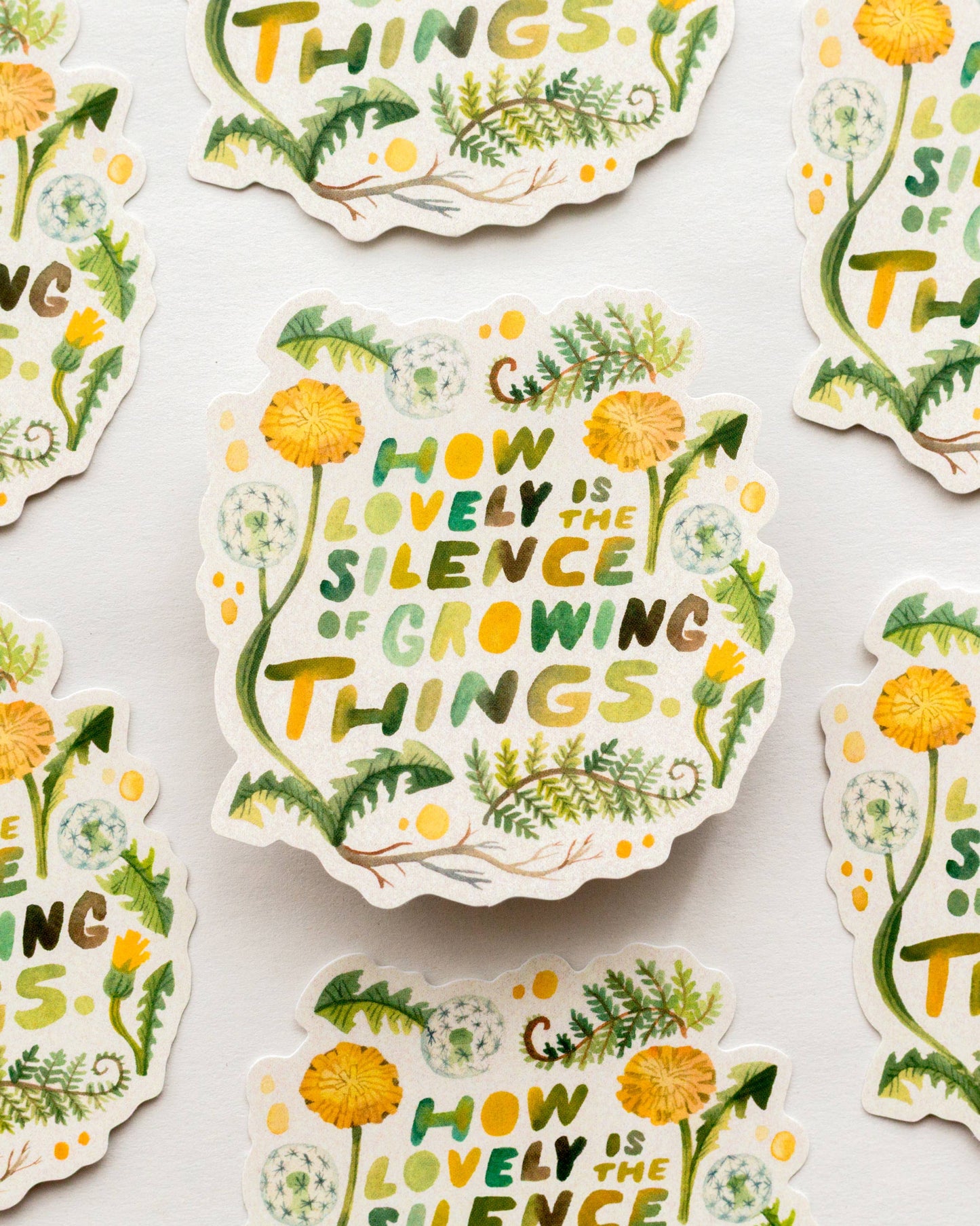 Vinyl Sticker — The Silence Of Growing Things