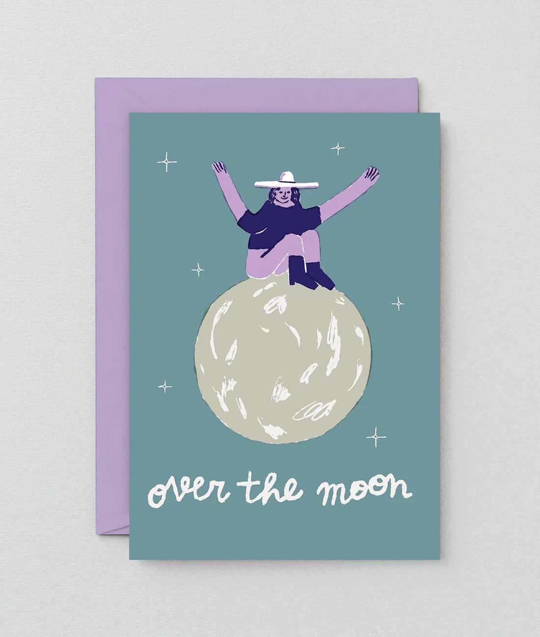 Over the Moon Card