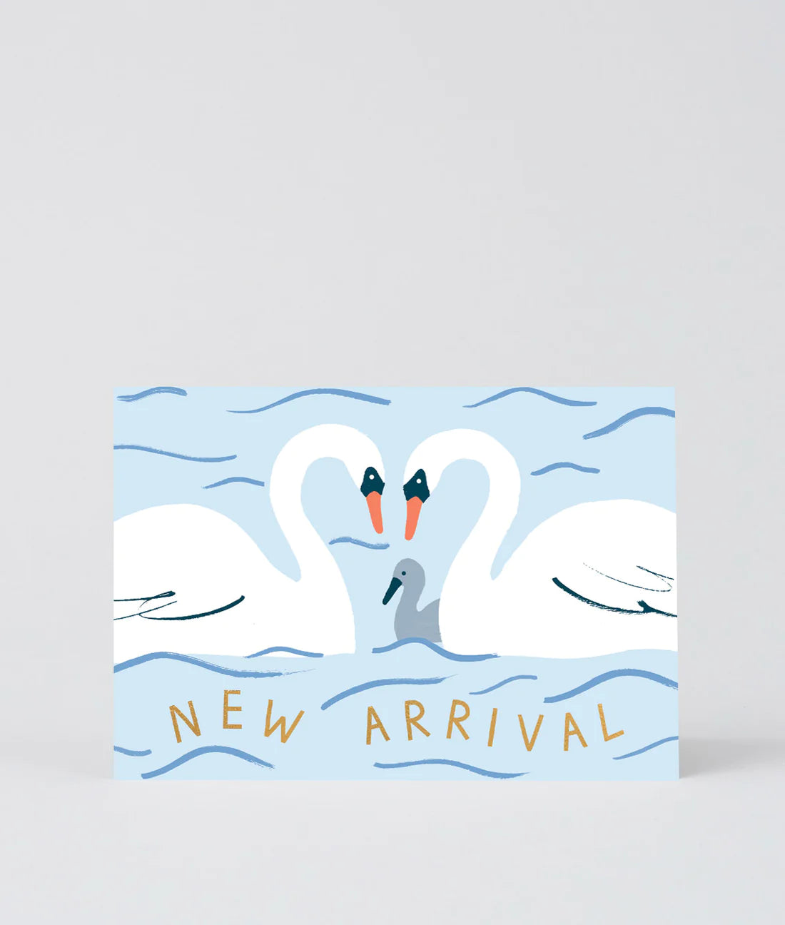 New Arrival Swan Baby Card