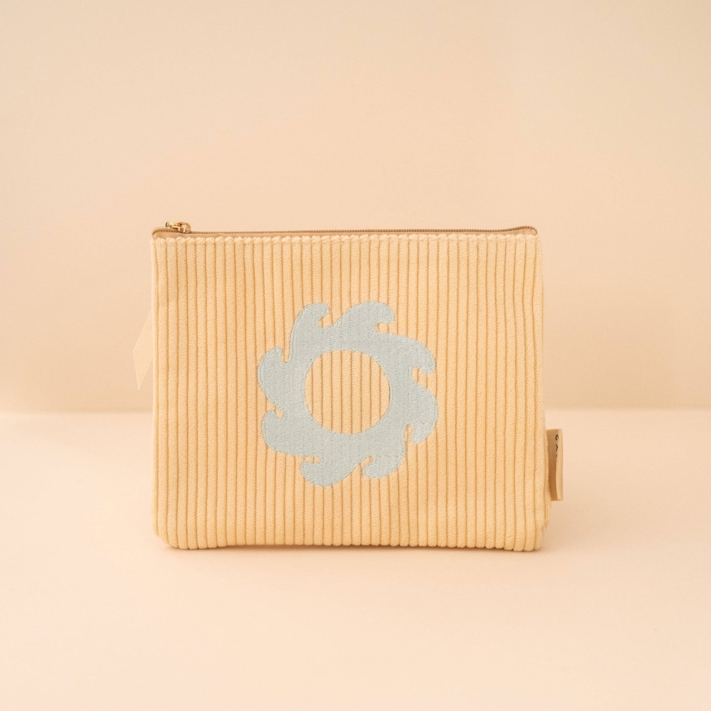 Corduroy Pouch in Butter Yellow