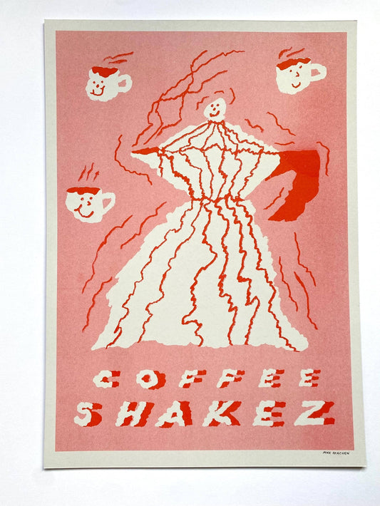 Coffee Shakez riso print (A3)